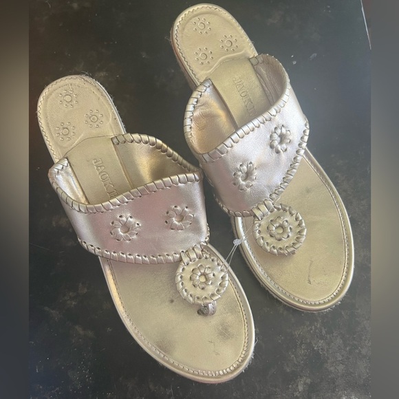 Jack Rogers Shoes - Jack Rogers Golden Wedge Sandal